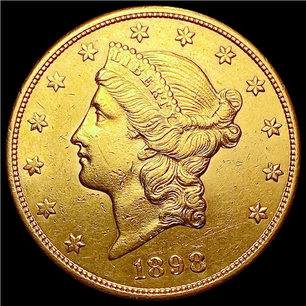 1898-S $20 Gold Double Eagle UNCIRCULATED