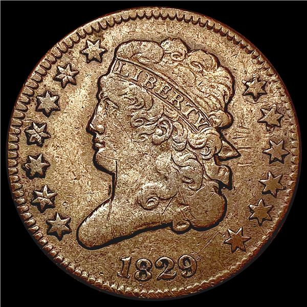 1829 Classic Head Half Cent ABOUT UNCIRCULATED