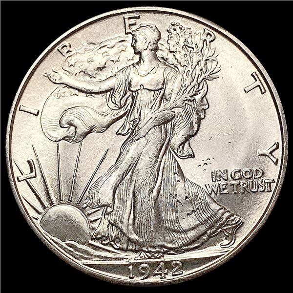 1942-D Walking Liberty Half Dollar SUPERB GEM BU