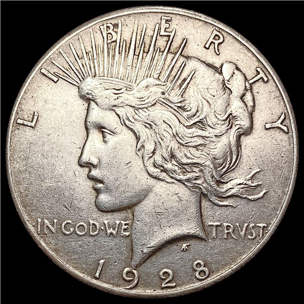 1928 Silver Peace Dollar CLOSELY UNCIRCULATED