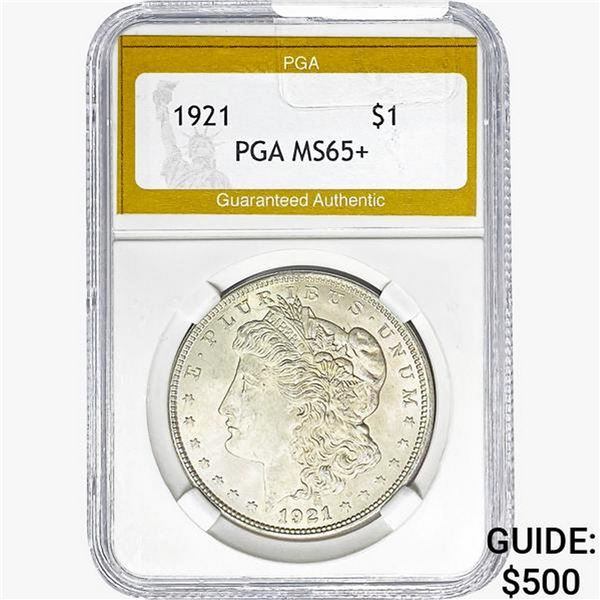 1921 Morgan Silver Dollar PGA MS65+
