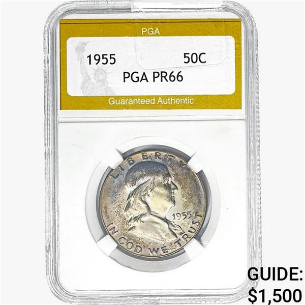 1955 Franklin Half Dollar PGA PR66