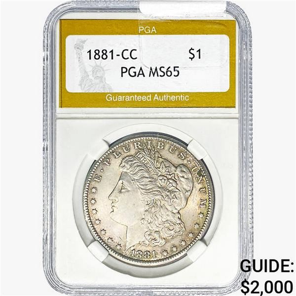 1881-CC Morgan Silver Dollar PGA MS65