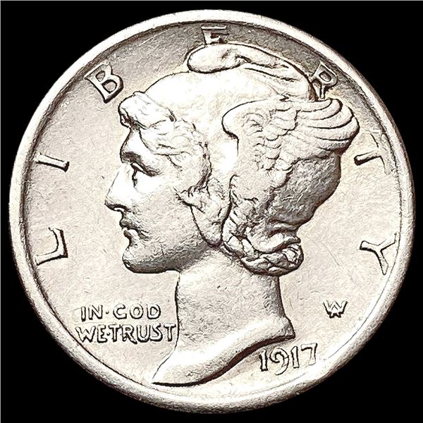 1917-S Mercury Dime CLOSELY UNCIRCULATED