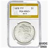 1878 REV 79 Morgan Silver Dollar PGA MS63+