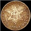1854 Silver Three Cent LIGHTLY CIRCULATED