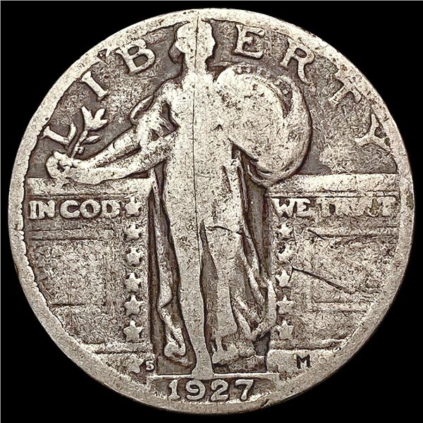 1927-S Standing Liberty Quarter LIGHTLY CIRCULATED