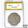 1885-S Morgan Silver Dollar PGA MS63
