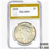 1935 Silver Peace Dollar PGA MS64