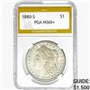 1880-S Morgan Silver Dollar PGA MS66+