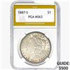 1887-S Morgan Silver Dollar PGA MS63