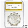 1890-O Morgan Silver Dollar PGA MS64+