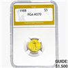 1988 1/10oz Gold $5 Eagle PGA MS70