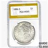 1886-S Morgan Silver Dollar PGA MS65