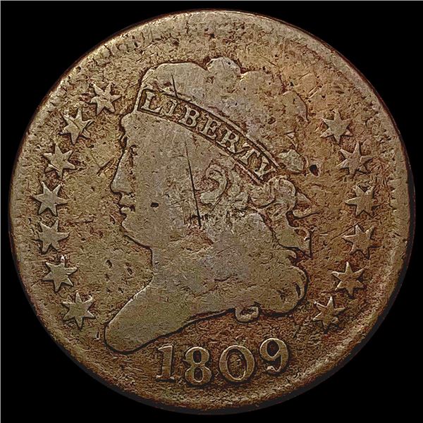 1809 Classic Head Half Cent LIGHTLY CIRCULATED