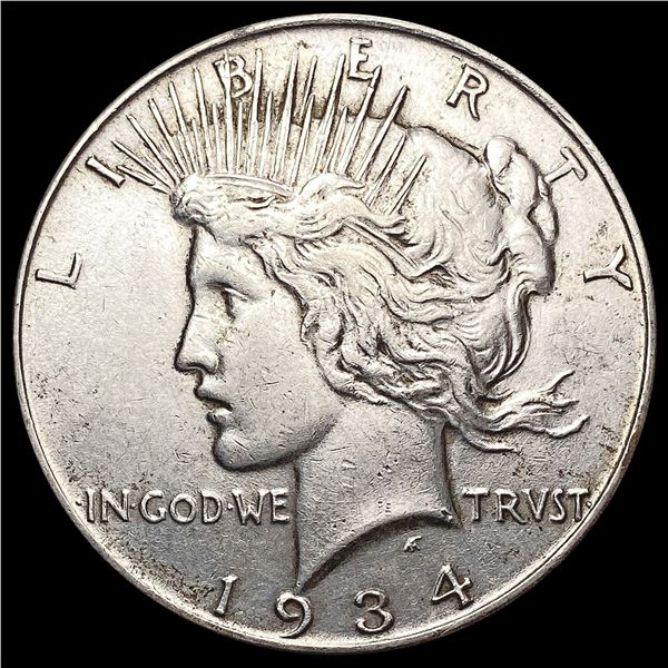 1934 Silver Peace Dollar CLOSELY UNCIRCULATED