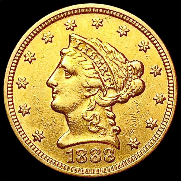 1888 $2.50 Gold Quarter Eagle CHOICE AU