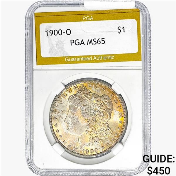 1900-O Morgan Silver Dollar PGA MS65