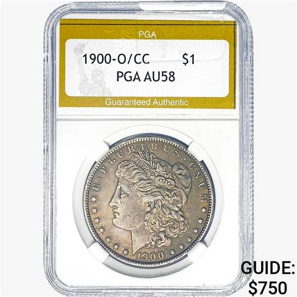 1900-O/CC Morgan Silver Dollar PGA AU58