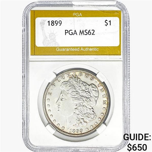 1899 Morgan Silver Dollar PGA MS62