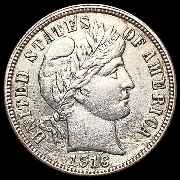 1916 Barber Dime CLOSELY UNCIRCULATED