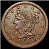 1854 Braided Hair Half Cent CLOSELY UNCIRCULATED