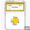 1928 $2.50 Gold Quarter Eagle PGA MS64