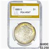 1880-S Morgan Silver Dollar PGA MS67