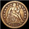 Image 1 : 1853 Arrows Seated Liberty Dime ABOUT UNCIRCULATED
