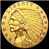Image 1 : 1911 $2.50 Gold Quarter Eagle CHOICE BU