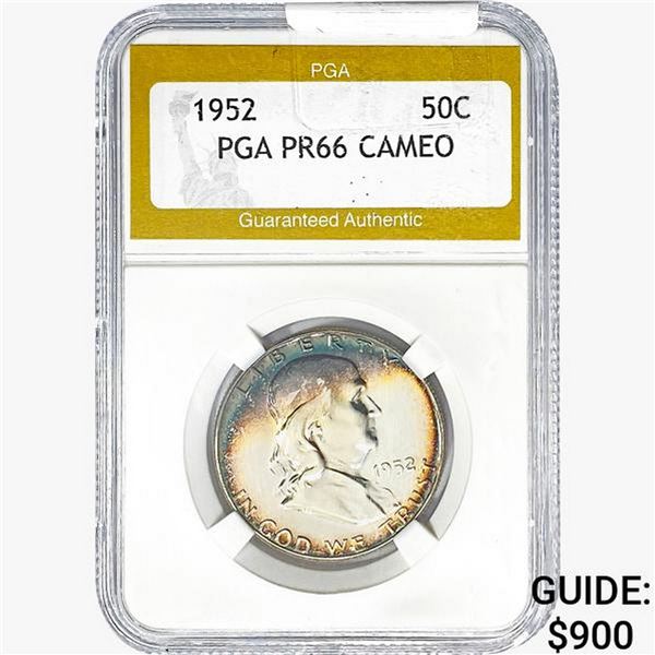 1952 Franklin Half Dollar PGA PR66 CAMEO