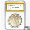 1887/6-O Morgan Silver Dollar PGA MS64+