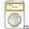 1890-S Morgan Silver Dollar PGA MS65