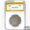 1821 Capped Bust Half Dollar PGA MS62