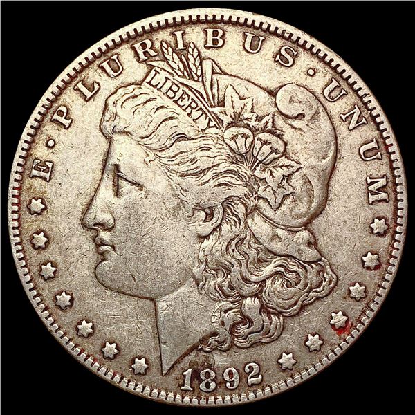 1892 Morgan Silver Dollar NEARLY UNCIRCULATED