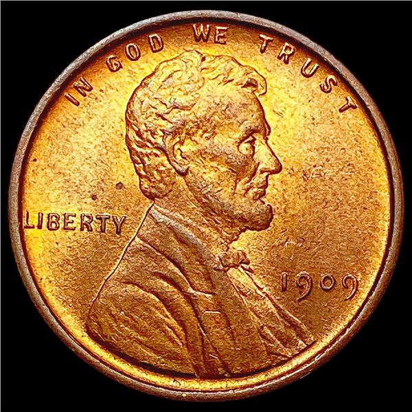 1909 VDB Wheat Cent SUPERB GEM BU