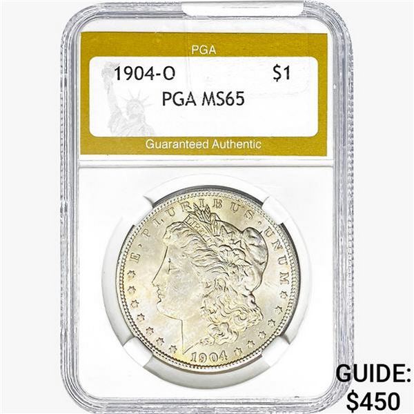 1904-O Morgan Silver Dollar PGA MS65