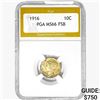 Image 1 : 1916 Mercury Silver Dime PGA MS66 FSB