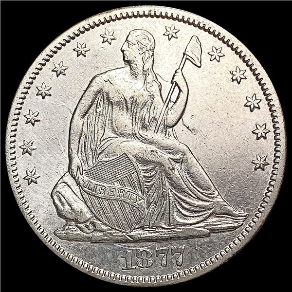 1877-CC Seated Liberty Half Dollar GEM BU