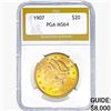 1907 $20 Gold Double Eagle PGA MS64
