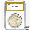 1927-S Silver Peace Dollar PGA MS63