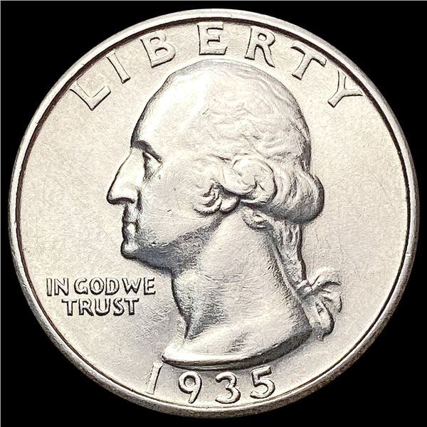 1935-S Washington Silver Quarter CHOICE BU