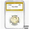 1934 Washington Silver Quarter PGA MS66