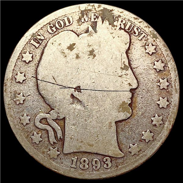 1893-S Barber Half Dollar NICELY CIRCULATED