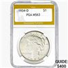 1934-D Silver Peace Dollar PGA MS63
