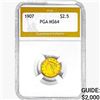 1907 $2.50 Gold Quarter Eagle PGA MS64