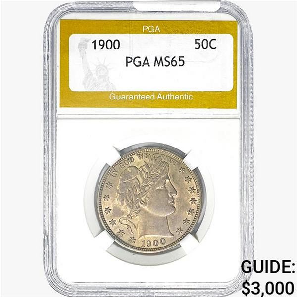 1900 Barber Half Dollar PGA MS65