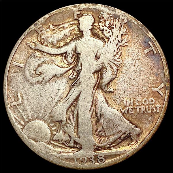 1938-D Walking Liberty Half Dollar LIGHTLY CIRCULATED