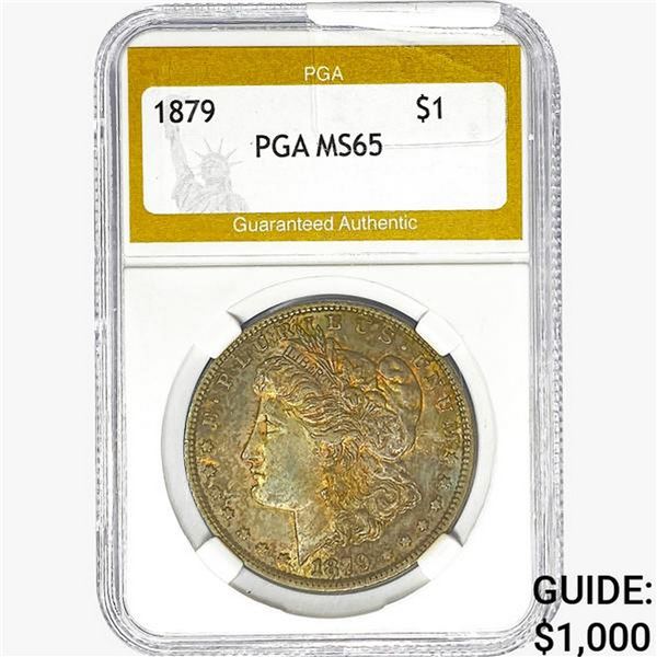 1879 Morgan Silver Dollar PGA MS65