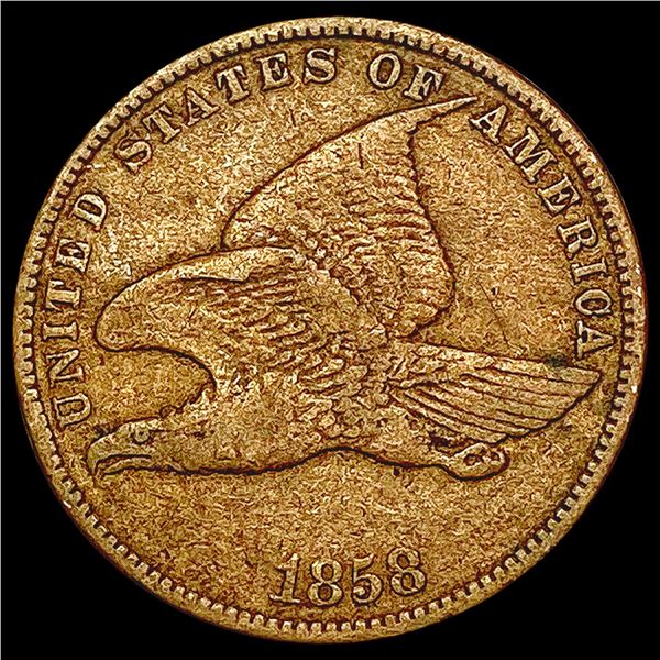 1858 Flying Eagle Cent NEARLY UNCIRCULATED